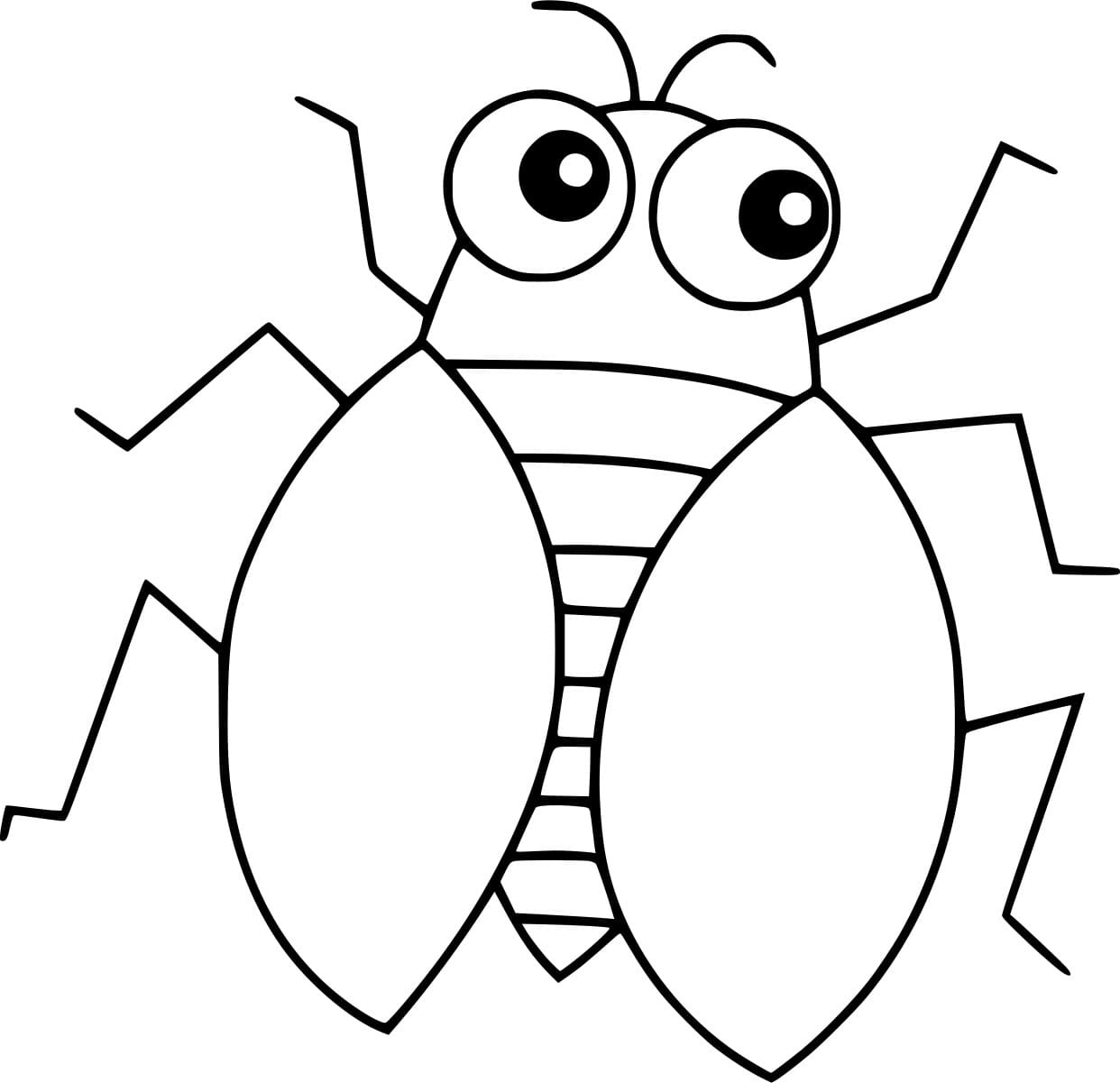 Easy Cartoon Cicada Image