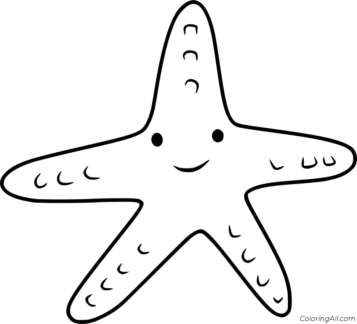 Easy Cute Starfish Image