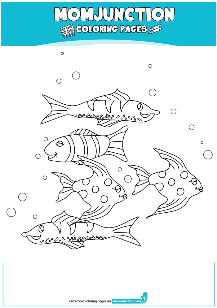 Easy Koi Fish Image Coloring Page
