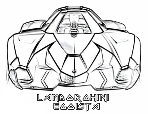 Egoist Was Released In Honor Of The 50th Anniversary Of Lamborghini Coloring Page