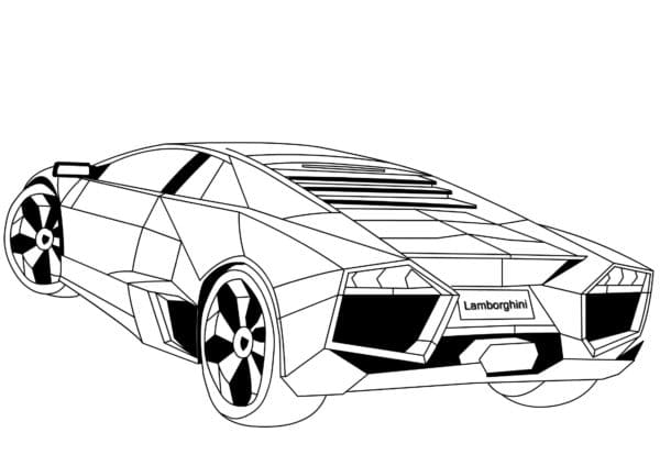 Elite And Influential Lamborghini Coloring Page