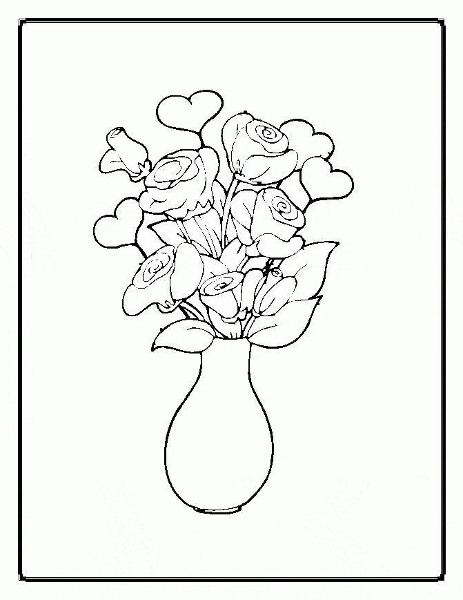 Flower Coloring Coloring Page