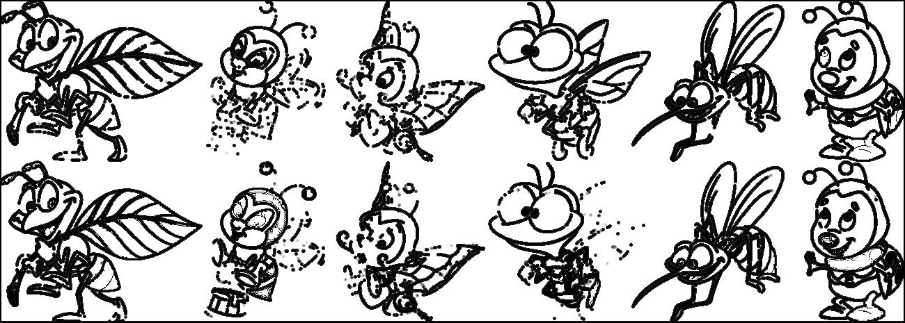 Fly And Friends Image Coloring Page