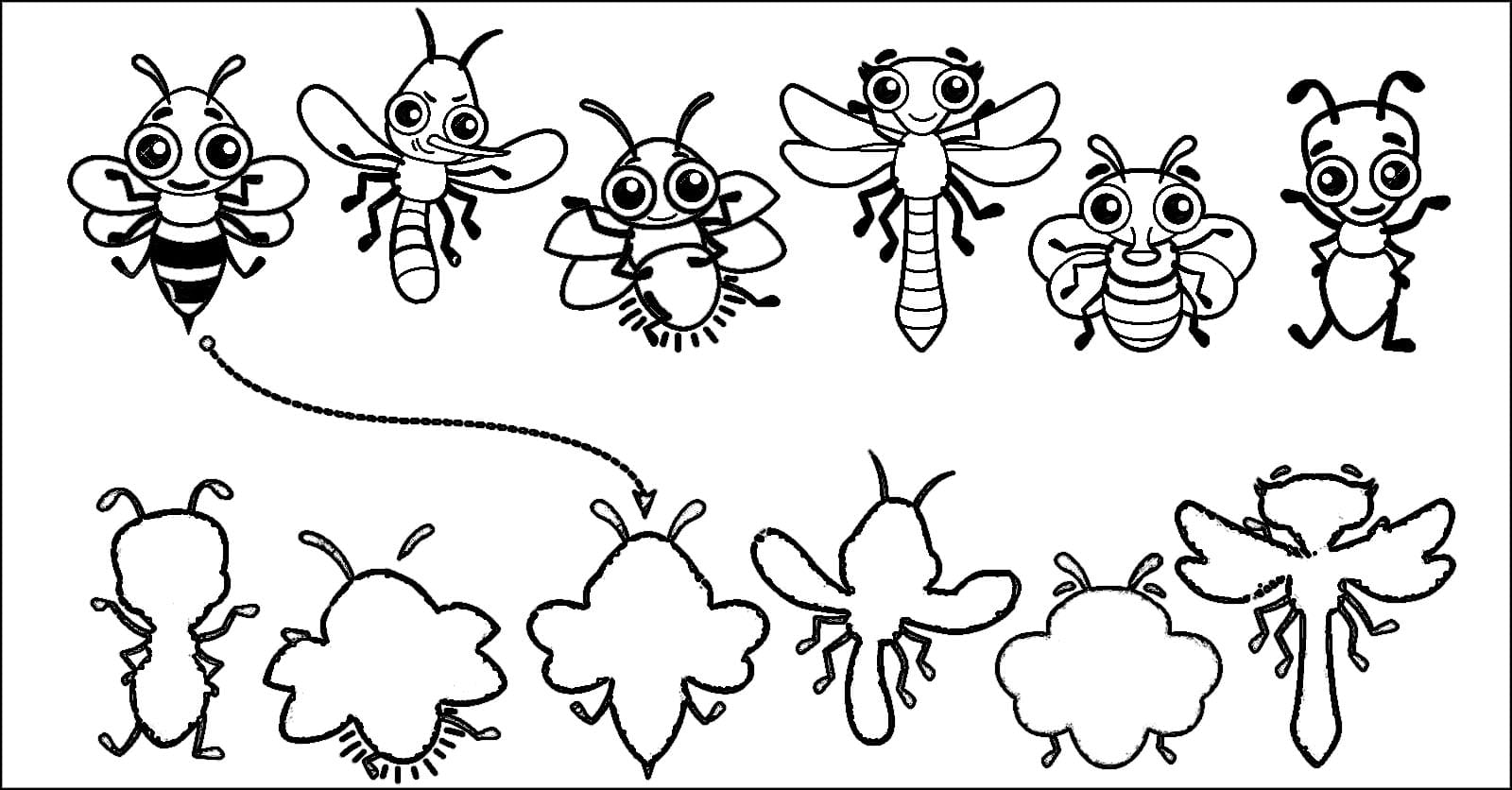 Fly And Friends Coloring Page