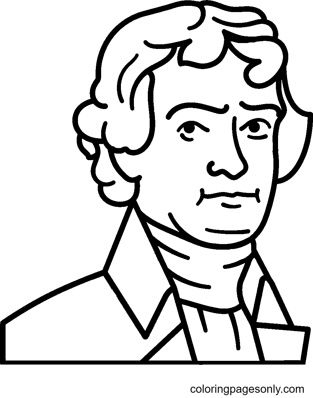 Former American President Image Coloring Page