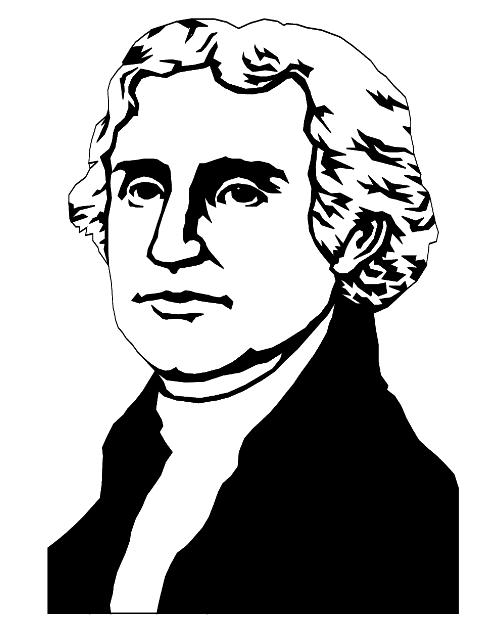 Former American President Kids Coloring Page