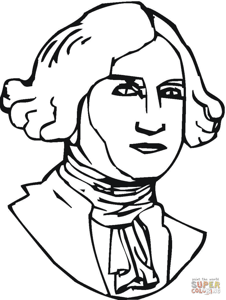 Former American President Painting Coloring Page