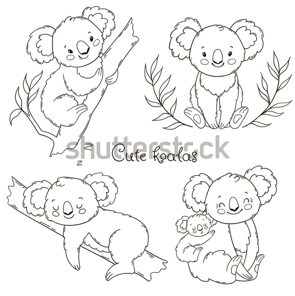 Free Koala To Print Coloring Page