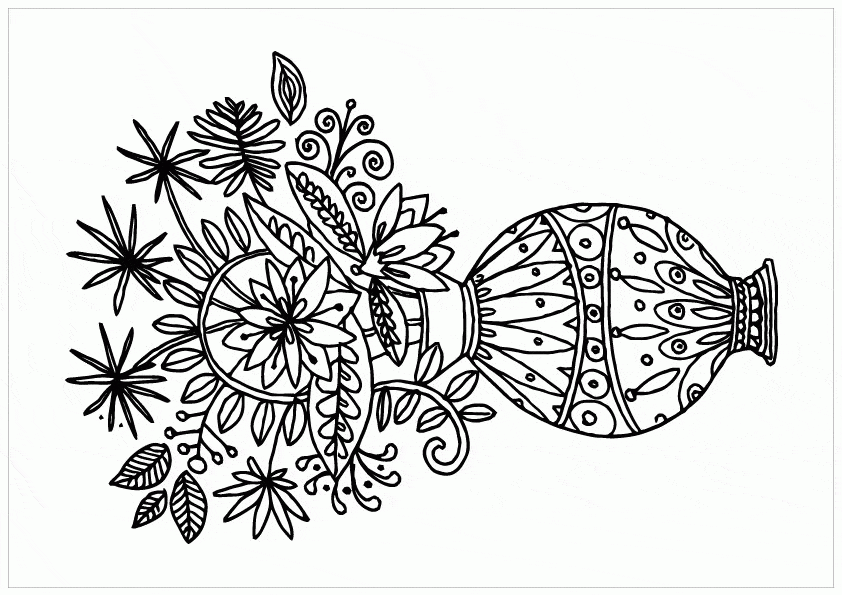 Free Printable Coloring Pages Of Flowers Coloring Page