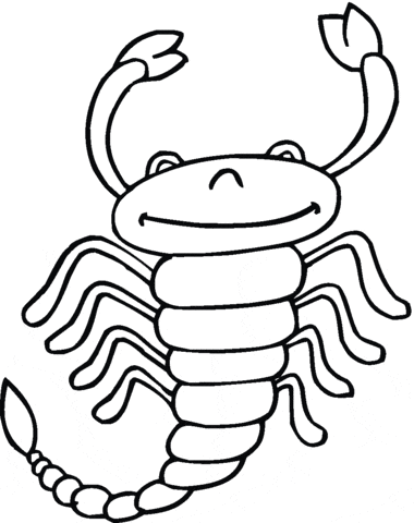 Free Printable Scorpion Coloring Page