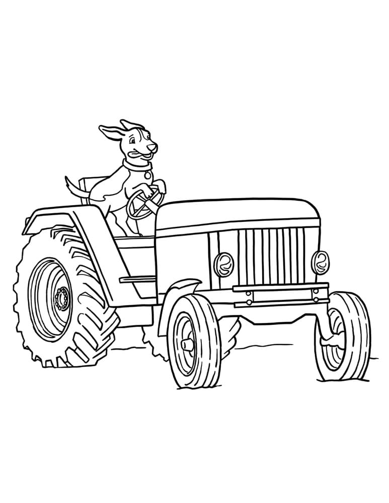 Free Tractor Coloring Pages For Kids Coloring Page