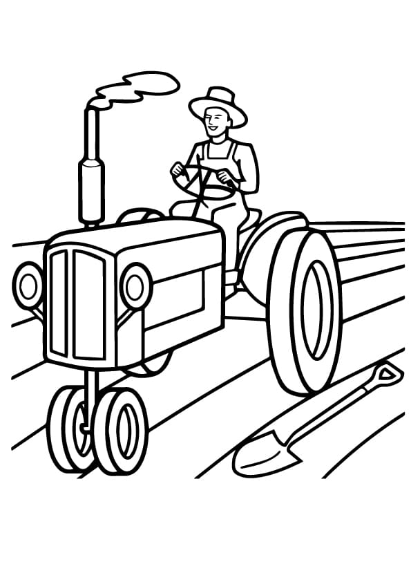 Free Tractor Coloring Sheets Coloring Page