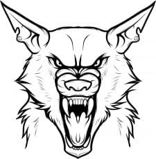 Free Werewolf Image For Kids Coloring Page