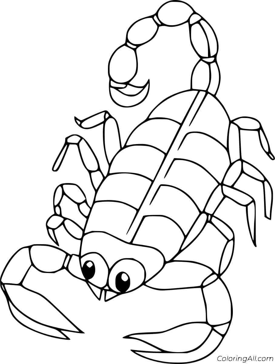 Funny Cartoon Scorpion Free Printable