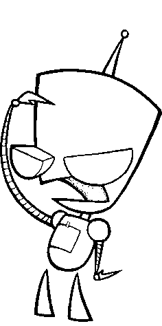 Gir For Kids Coloring Page