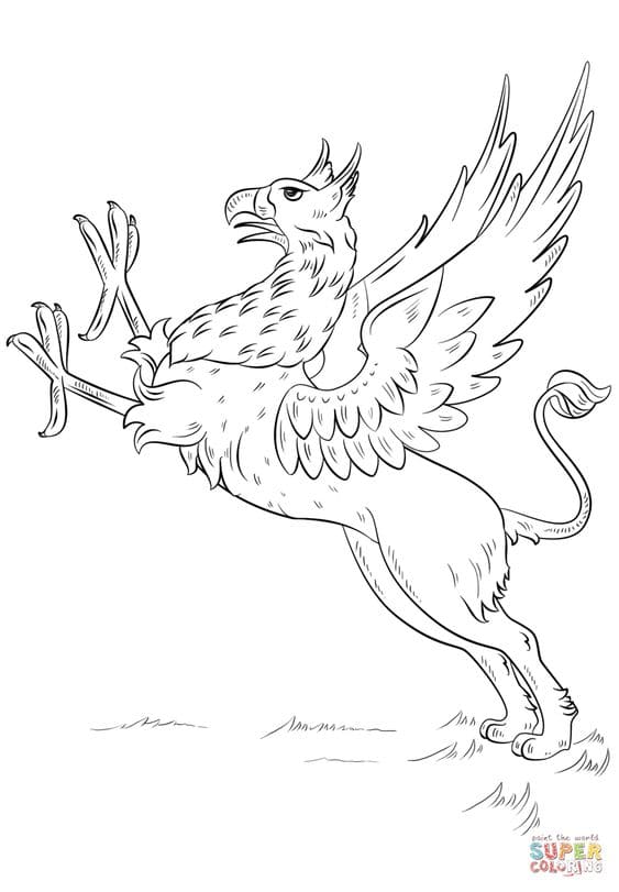 Griffin Painting For Kids