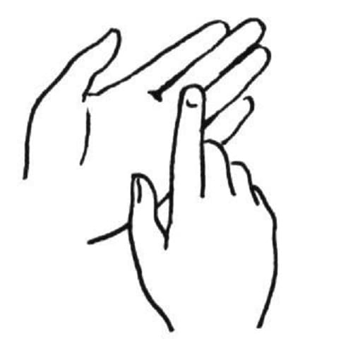 Hand Image Coloring Page