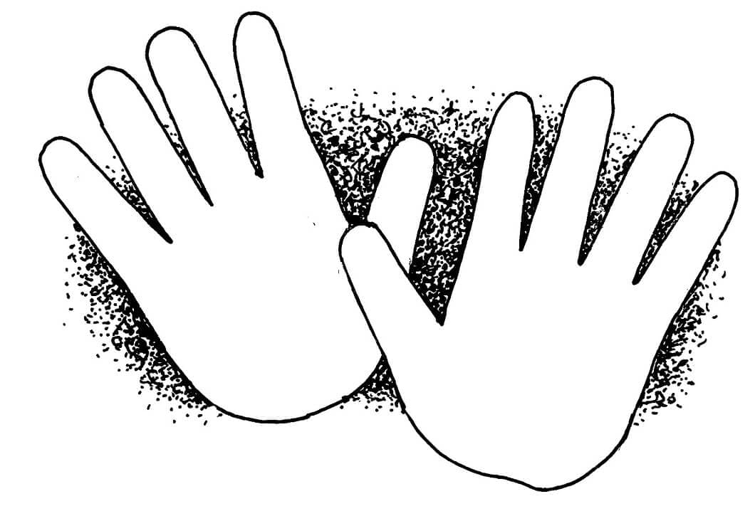Hands Picture Coloring Page