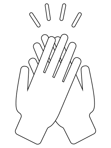 High Five Coloring Page