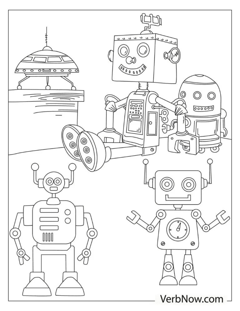 Illustration Of Robots In Different Sizes
