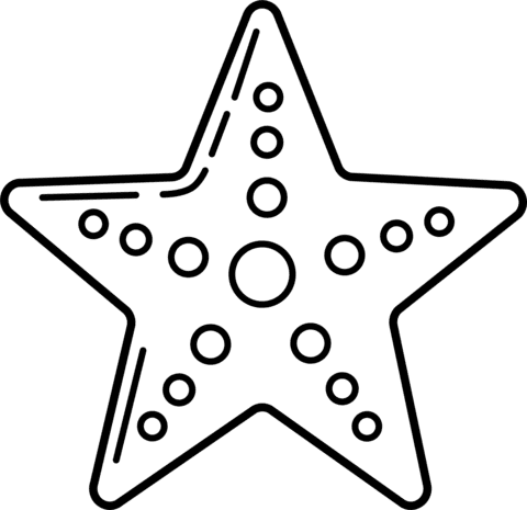 Image Starfish Kids Coloring Page