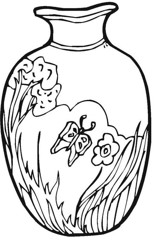 Image Vase Coloring Page