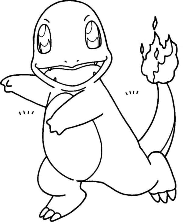 Incendiary Pokemon Dance Coloring Page