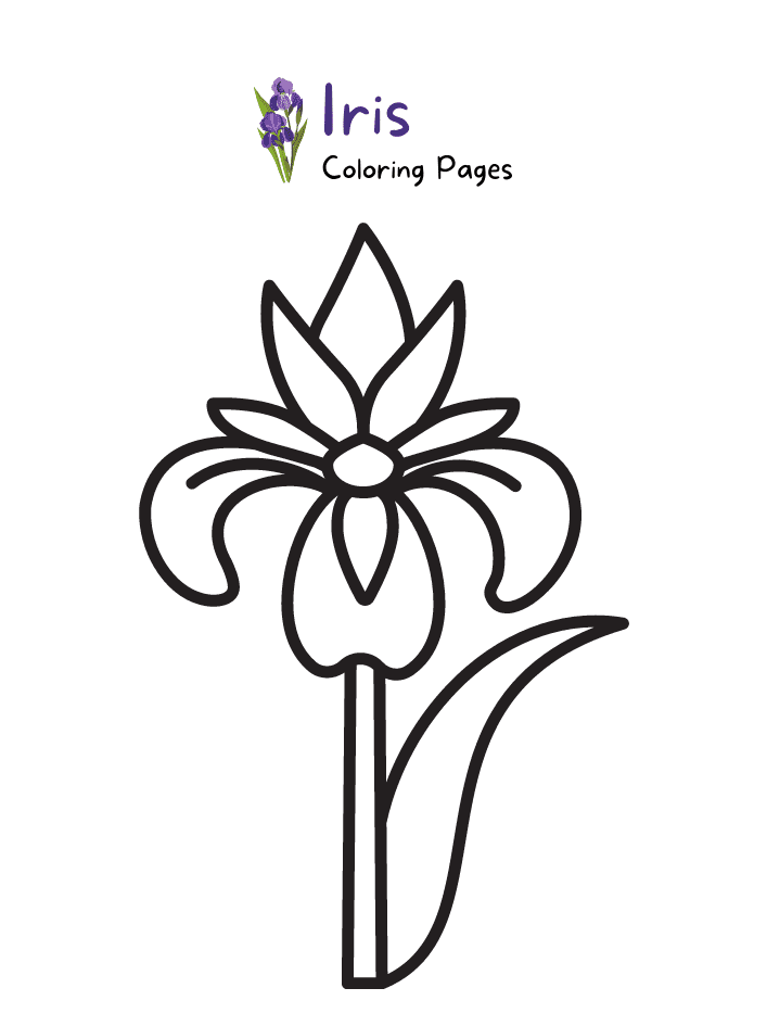 Iris Staggering Coloring Page