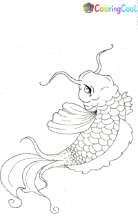 Koi Fish Coloring Pages