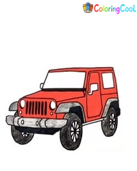 6 Simple Steps To Create A Jeep Drawing – How To Draw A Jeep Coloring Page