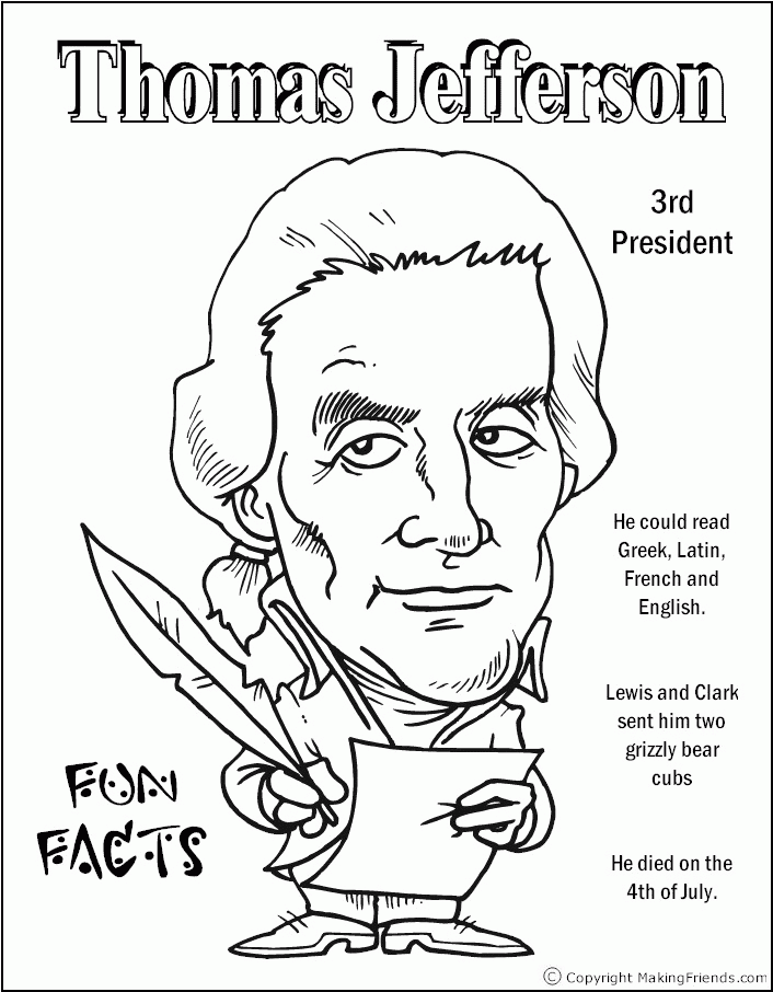 Jefferson Image Coloring Coloring Page