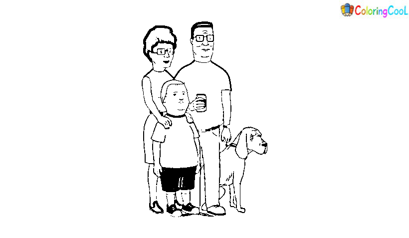 King Of The Hill For Kids Coloring Page