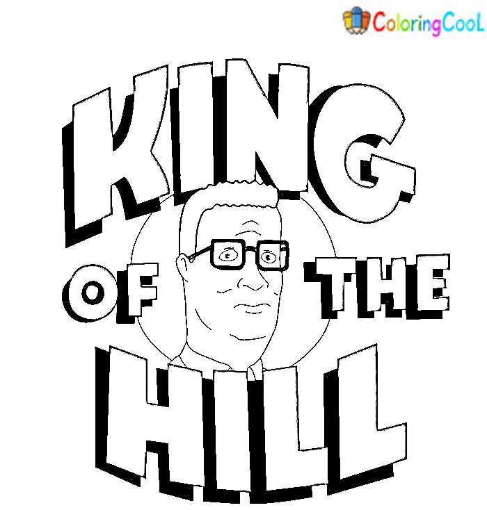 King of the Hill Coloring Page
