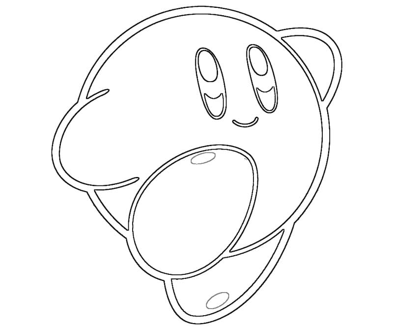 Kirby Coloring Free Printable Coloring Page