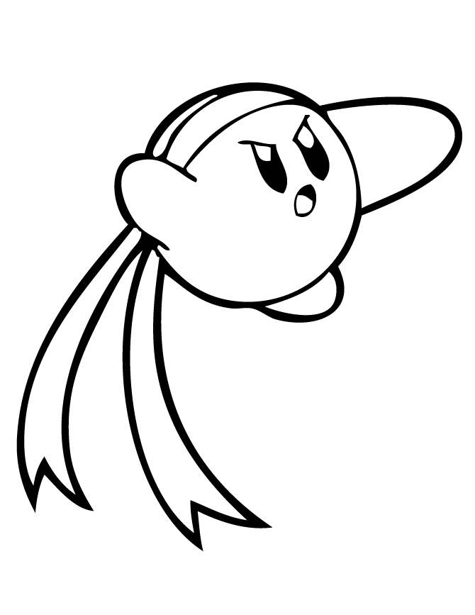 Kirby Coloring Image Coloring Page