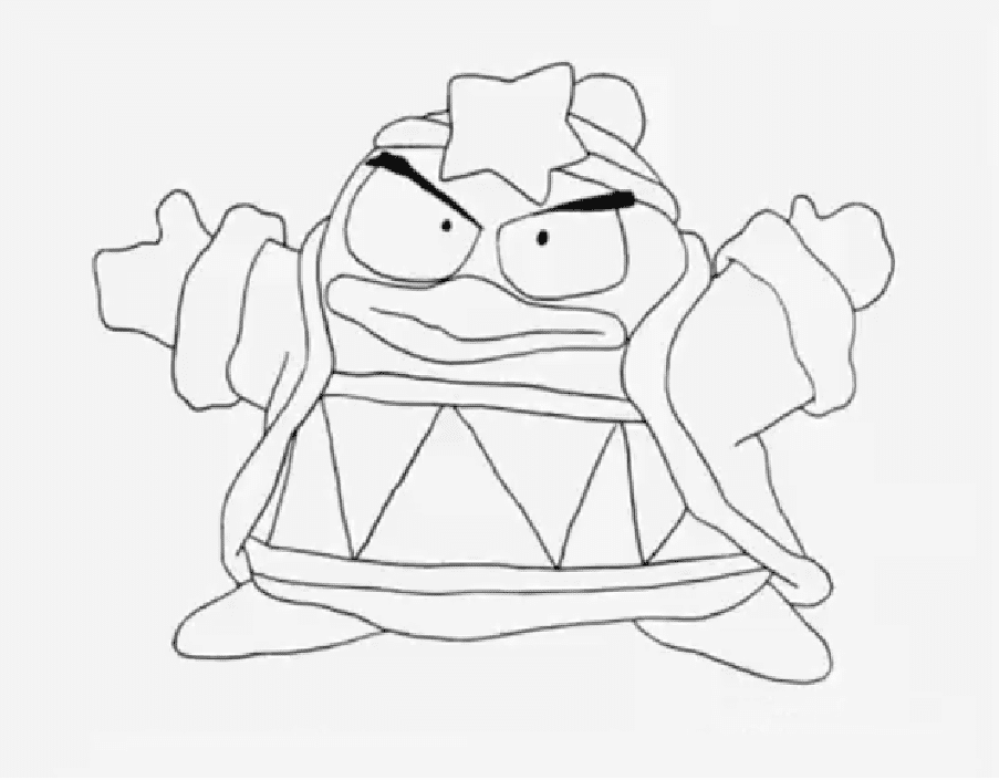 Kirby Coloring Picture Coloring Page