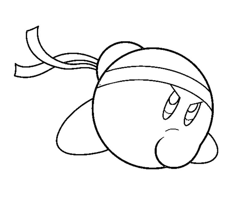 Kirby For Kids Coloring Page