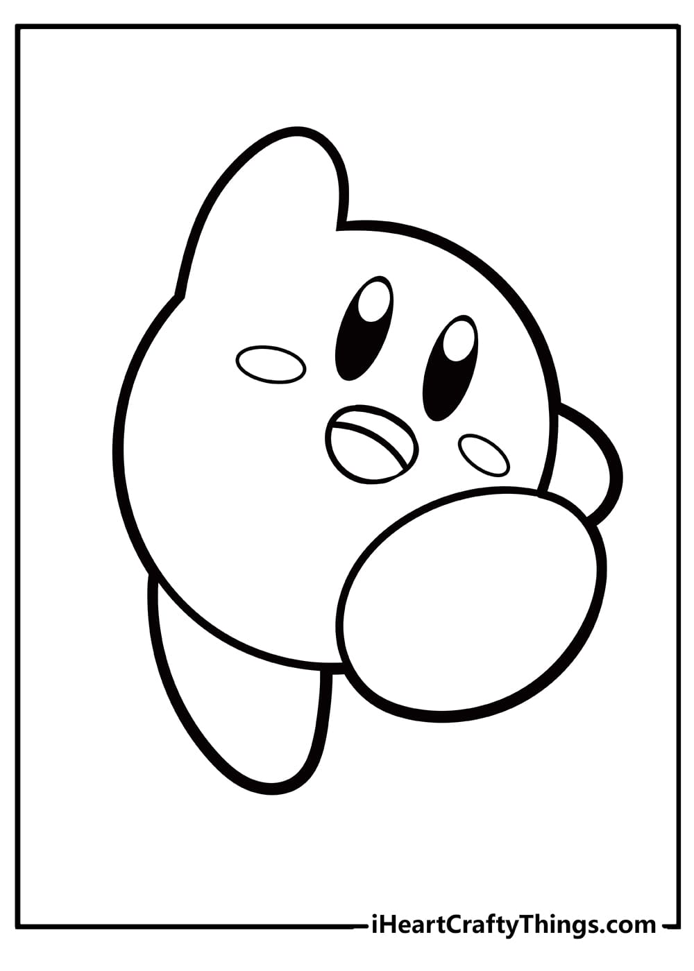 Kirby Image For Kids Coloring Page