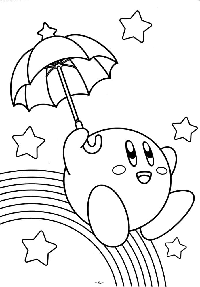 Kirby Image Sheets Coloring Page