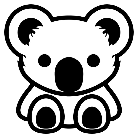 Koala Emoji Free Printable Image