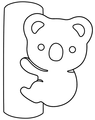 Koala Emoji Printable