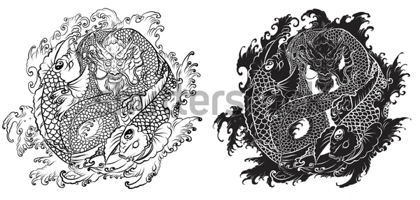 Koi Fish Cool For Kids Coloring Page