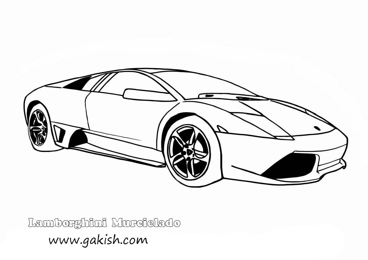 Lamborghini Gallardo – Coloring Pages For Kids Coloring Page