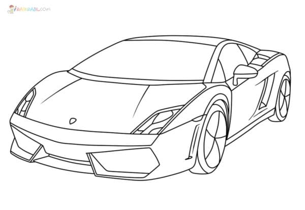 Lamborghini Gallardo Coloring Page Coloring Page