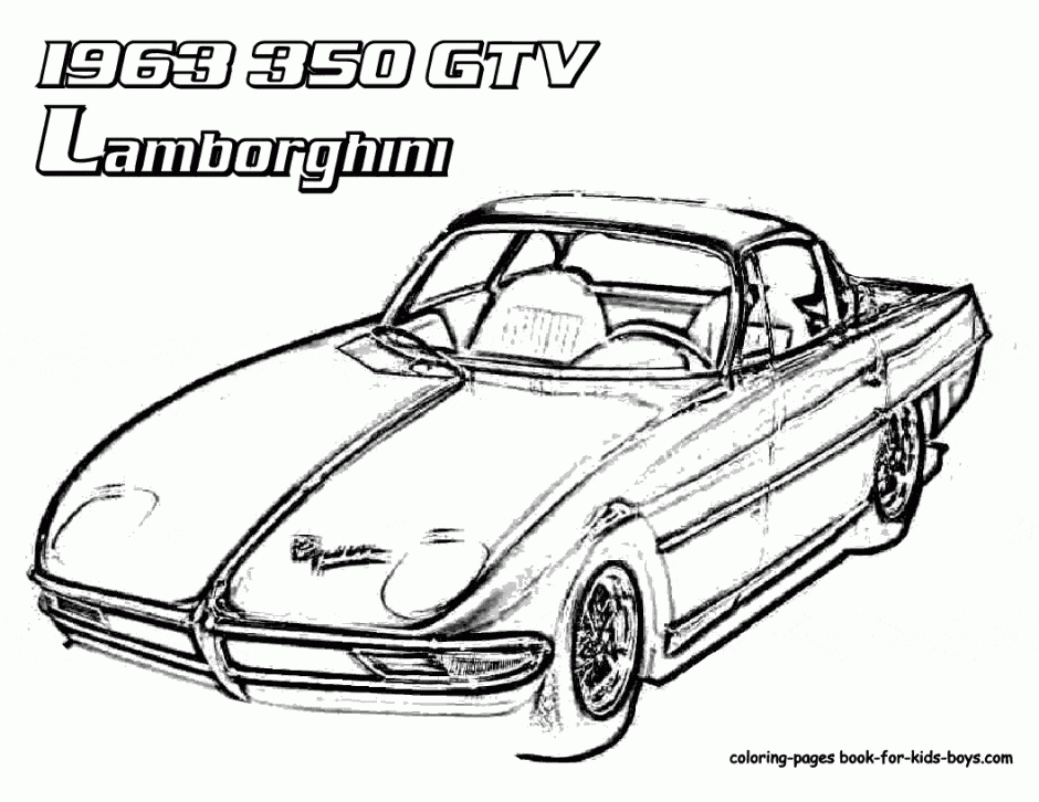 Lamborghini Gtv Race Car Coloring Page Id 60795 Uncategorized Coloring Page
