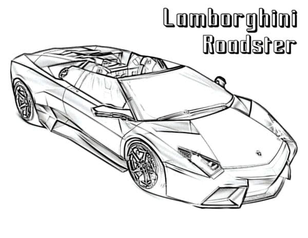 Lamborghini Urus Coloring Page For Kids