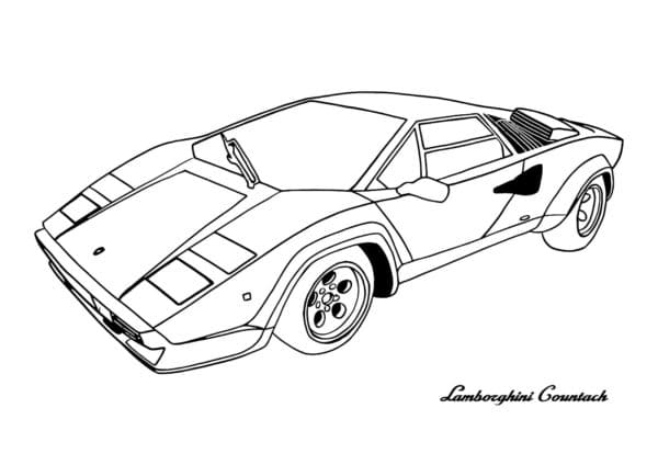 Lamborghini coloring For Kids Coloring Page