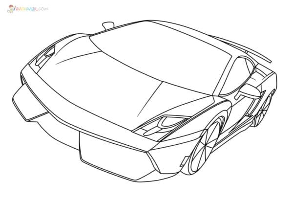 Lamborghini Coloring Page Coloring Page