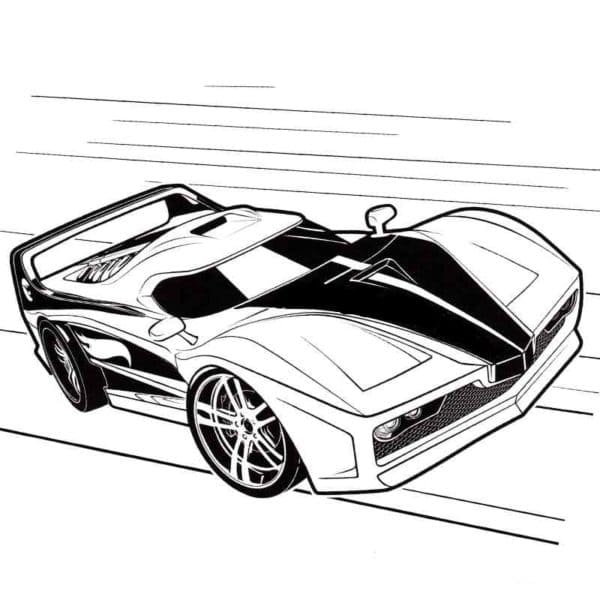 Lamborghini Develops Incredible Speed Coloring Page