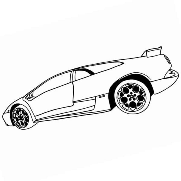 Let’s Come Up With A License Plate For This Car Image Coloring Page